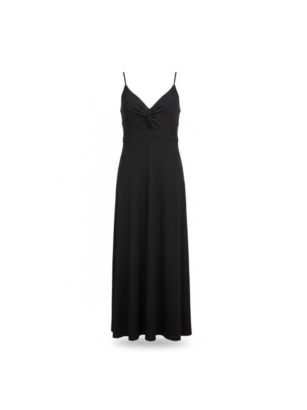 Blue Rain By Francescas Womens Black Maxi Dress Spaghetti Straps Sz L